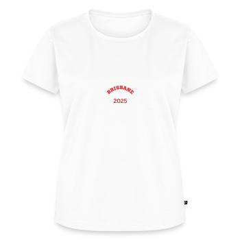 BRISBANE 2025 - Women's Premium T-Shirt - white - Front - AI Model Female 180 light (180cm)