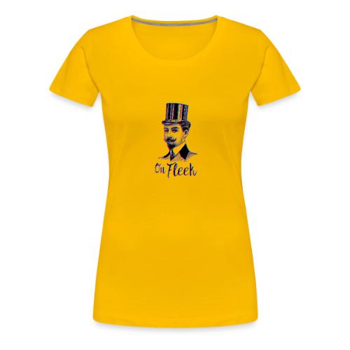 On Fleek Mustache Man - Women's Premium T-Shirt