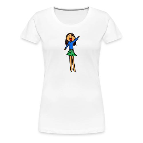 Sophia, Black Outline, Full Color (tshirts) - Women's Premium T-Shirt