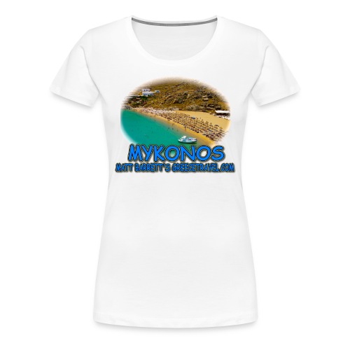 Mykonos beach jpg - Women's Premium T-Shirt