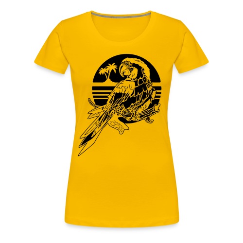 Tropical Parrot - Women's Premium T-Shirt