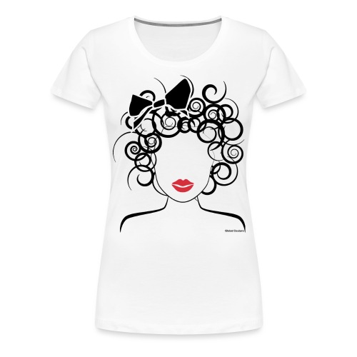 Global Couture logo_curly girl Phone & Tablet Case - Women's Premium T-Shirt