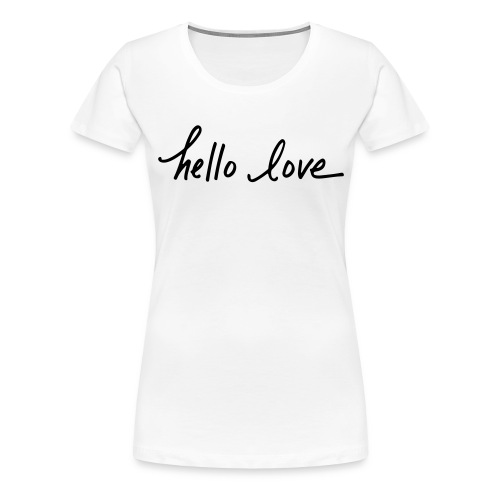 hello love basic - Women's Premium T-Shirt