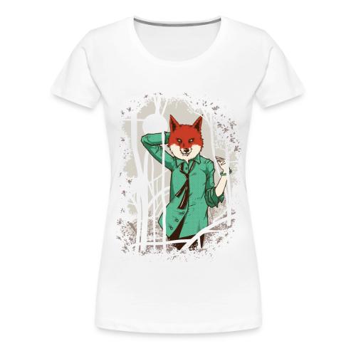 Alluring Fox Girl - Women's Premium T-Shirt