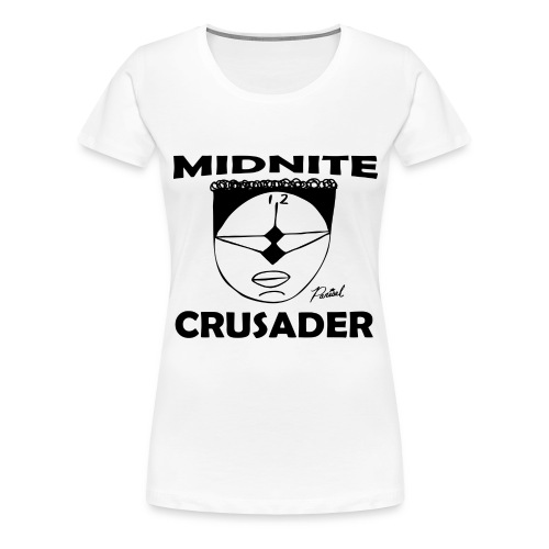 midnite crusader t shirt2 png - Women's Premium T-Shirt