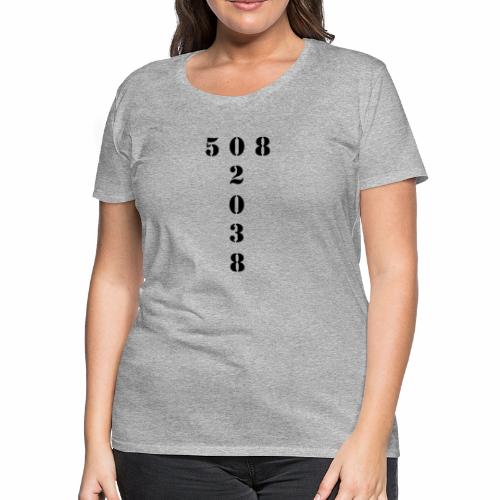 508 02038 franklin area/zip code - Women's Premium T-Shirt