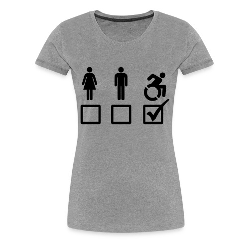 A wheelchair user is also suitable - Women's Premium T-Shirt