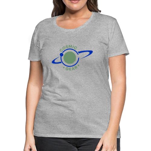 Cosmic Gear - Grey planet - Women's Premium T-Shirt