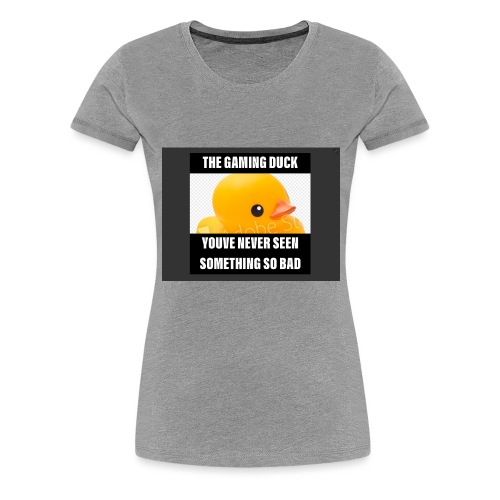 The Gaming Duck meme - Women's Premium T-Shirt