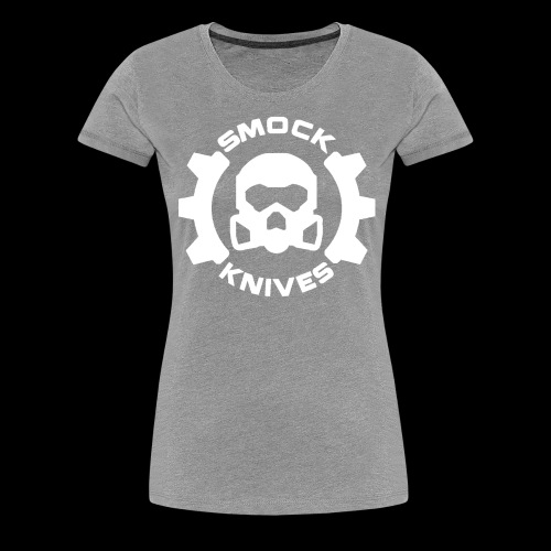 Smock Knives White Large Logo - Women's Premium T-Shirt
