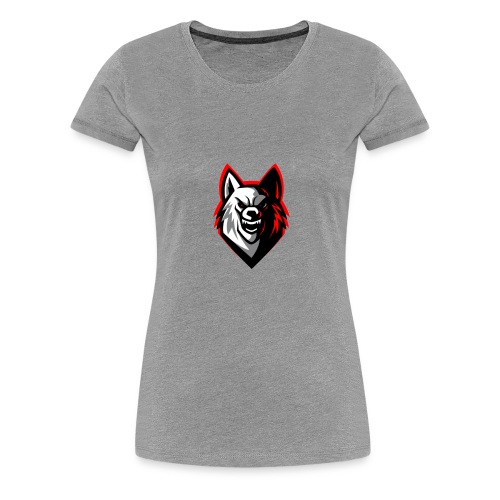 clean wolf logo by akther brothers no watermark - Women's Premium T-Shirt
