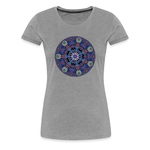 purple fractal pattern - Women's Premium T-Shirt