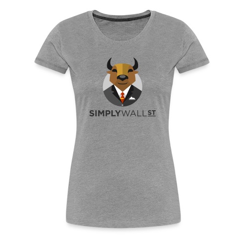 Simply Wall St T-Shirt with Bull Logo - Women's Premium T-Shirt
