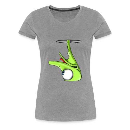Funny Green Ostrich - Women's Premium T-Shirt