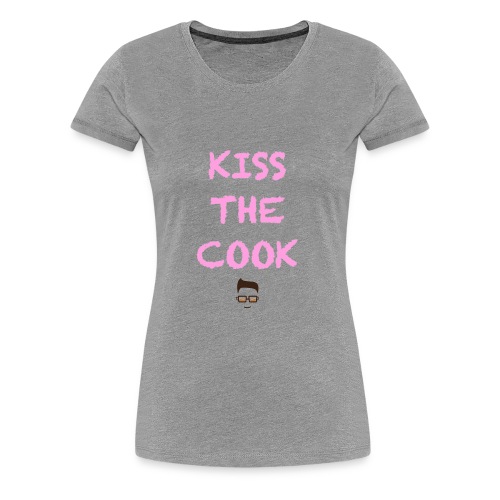 Kiss The Cook Pink - Women's Premium T-Shirt