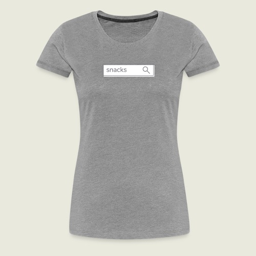 Searching for Snacks Funny Shirt 🍿🍪🥤 - Women's Premium T-Shirt
