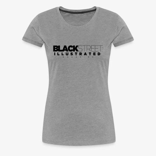 BlackStreet Illustré - Impression noire - T-shirt premium pour femmes