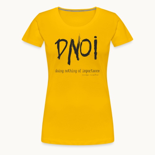 PRODUCT DNOI GRUNGE Carolyn Sandstrom BK TEXT - Women's Premium T-Shirt