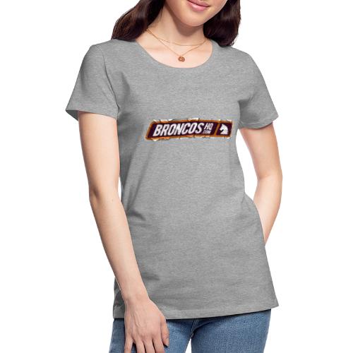BroncosHQ Wide Logo, Textured - Women's Premium T-Shirt