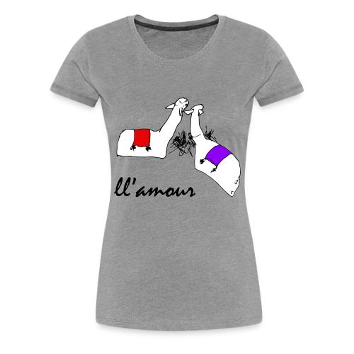 Llamour (color version). - Women's Premium T-Shirt