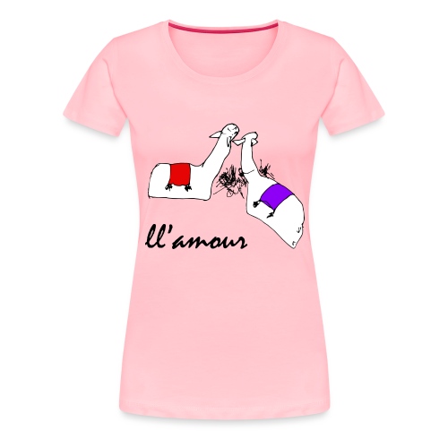 Llamour (color version). - Women's Premium T-Shirt