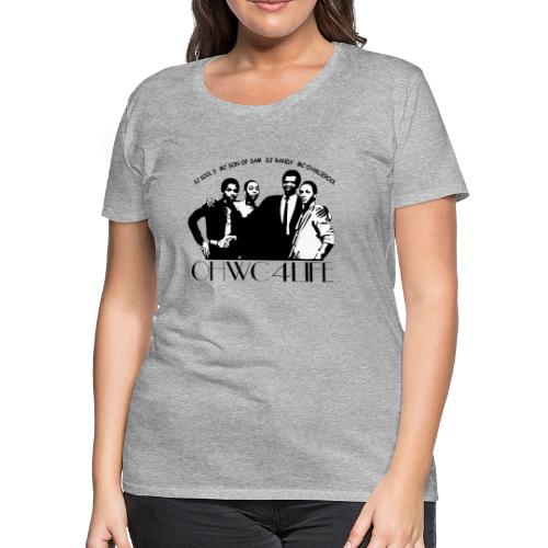 ohwc text silhouette blk & wh with crew names - Women's Premium T-Shirt