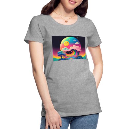 Island of Dreamlike Wonder's Rainbow Half Pipe - Women's Premium T-Shirt