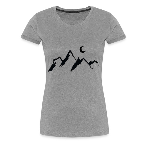 mountainmoon.png - Women's Premium T-Shirt