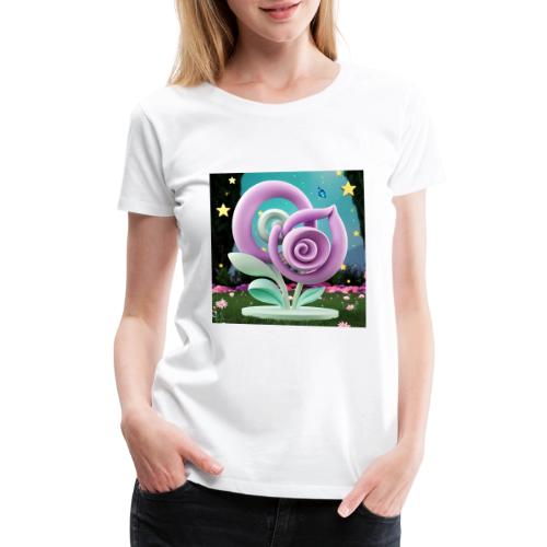 Lila Bloom | Double Floral Eco-Inspired Art - Women's Premium T-Shirt