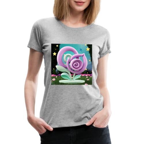 Lila Bloom | Double Floral Eco-Inspired Art - Women's Premium T-Shirt