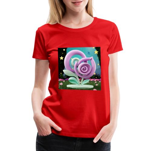 Lila Bloom | Double Floral Eco-Inspired Art - Women's Premium T-Shirt