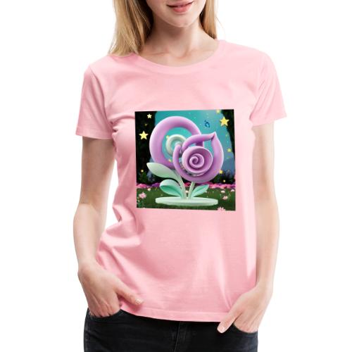 Lila Bloom | Double Floral Eco-Inspired Art - Women's Premium T-Shirt