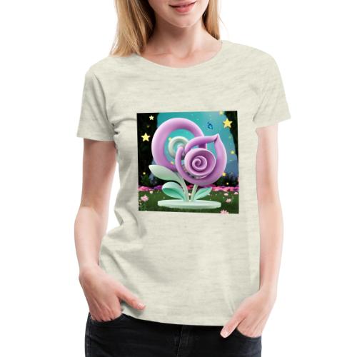 Lila Bloom | Double Floral Eco-Inspired Art - Women's Premium T-Shirt