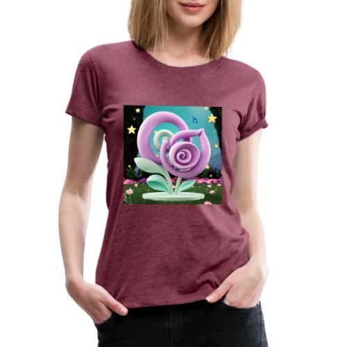Lila Bloom | Double Floral Eco-Inspired Art - Women's Premium T-Shirt