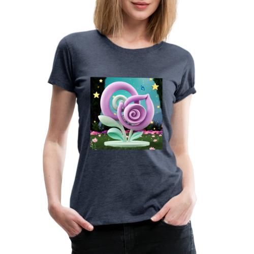 Lila Bloom | Double Floral Eco-Inspired Art - Women's Premium T-Shirt
