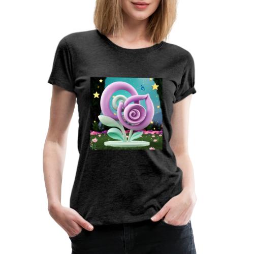 Lila Bloom | Double Floral Eco-Inspired Art - Women's Premium T-Shirt