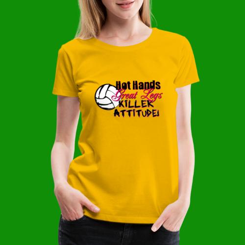 Hot Hands Volleyball - Women's Premium T-Shirt