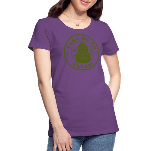 Take Me On A Safari Green png - Women's Premium T-Shirt