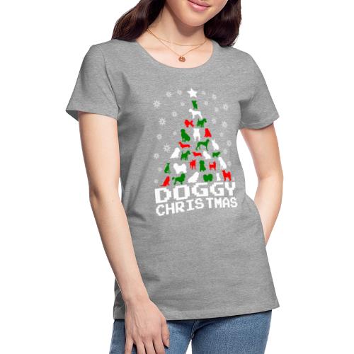 Doggy Christmas Tree - Women's Premium T-Shirt