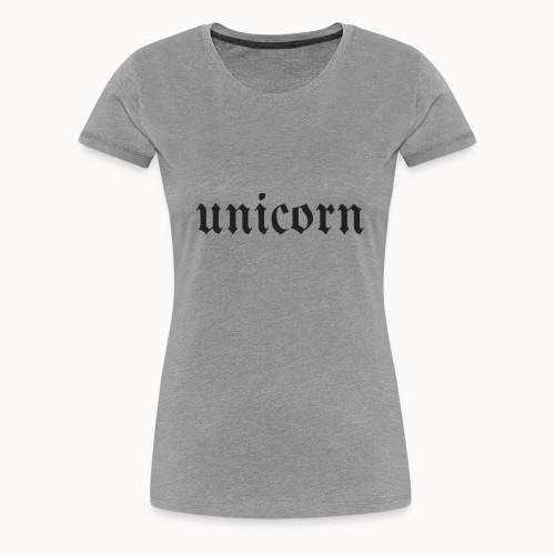 Gothic Unicorn - Women's Premium T-Shirt