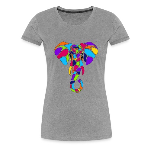 Art Deco elephant - Women's Premium T-Shirt