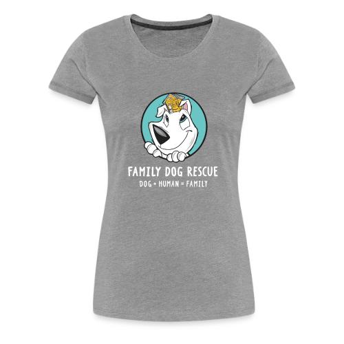 fdr logo (white tagline) - Women's Premium T-Shirt
