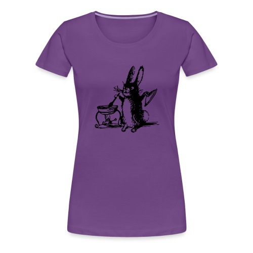 Cute Bunny Rabbit Cooking - Women's Premium T-Shirt