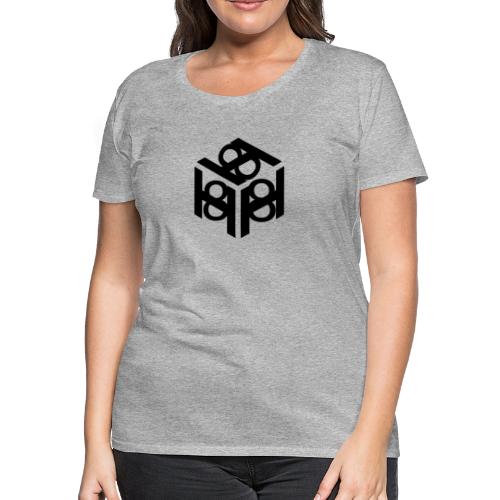 H 8 box logo design - Women's Premium T-Shirt