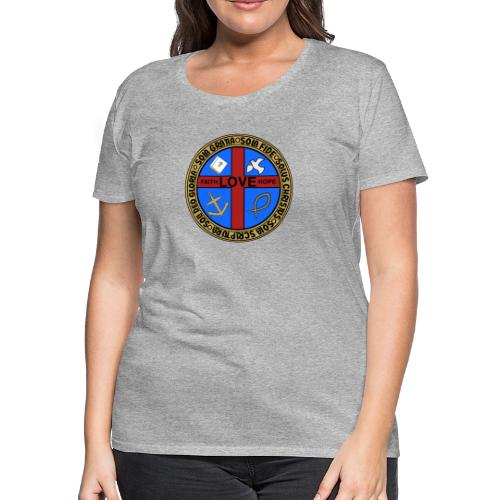 Five Solas Faith Hope Love Shirt–Christian Symbols - Women's Premium T-Shirt