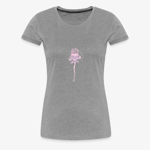Skull rose - Women's Premium T-Shirt