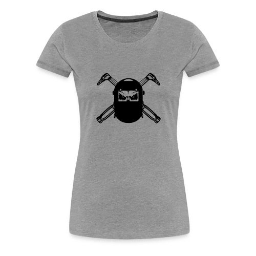 Welder Skull - Women's Premium T-Shirt