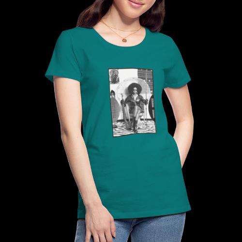 Lady Panther in a Chair - Women's Premium T-Shirt