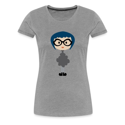 Four Eyed Girlie Girl - Women's Premium T-Shirt