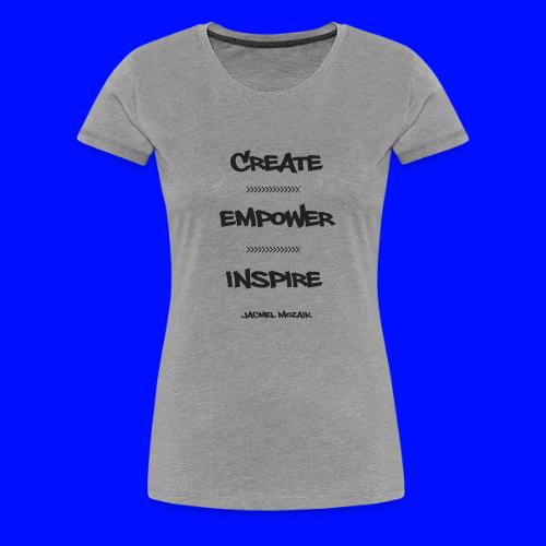 CEI Black JM FONT - Women's Premium T-Shirt